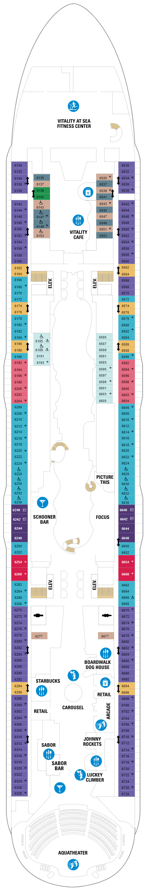 Deck plan for Deck 06