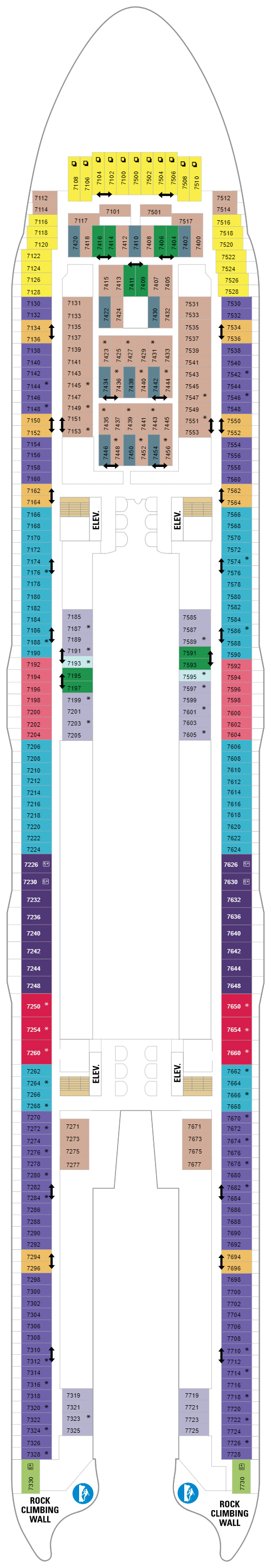 Deck plan for Deck 07