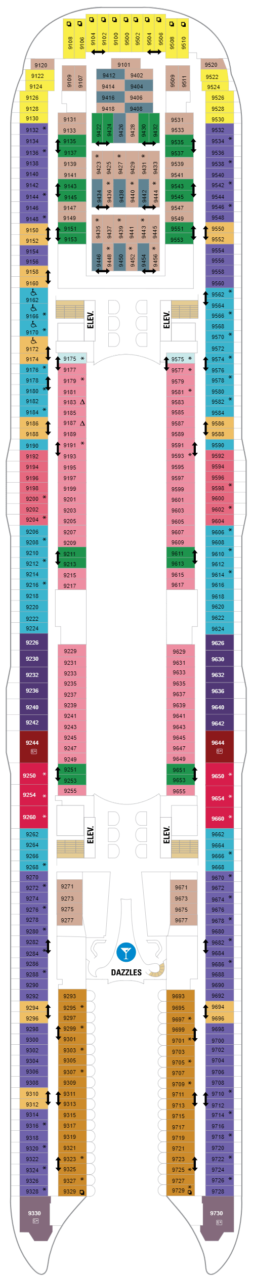 Deck plan for Deck 09