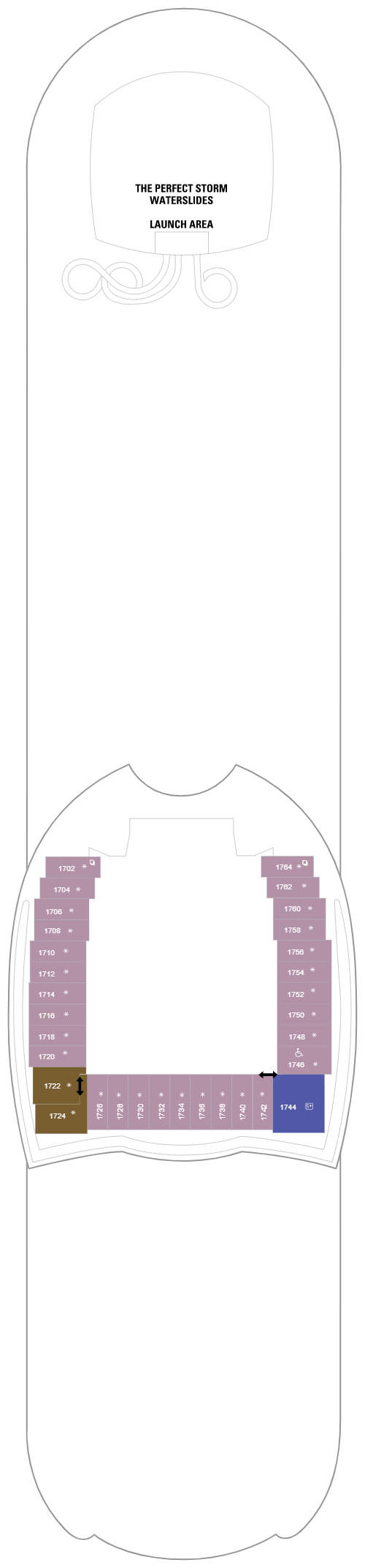 Deck plan for Deck 18