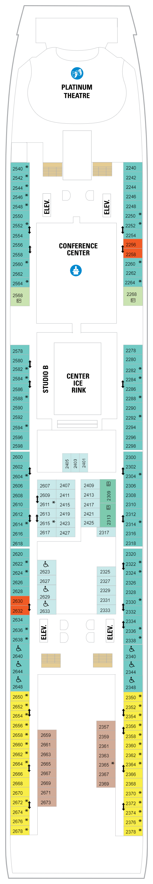 Deck plan for Deck 02