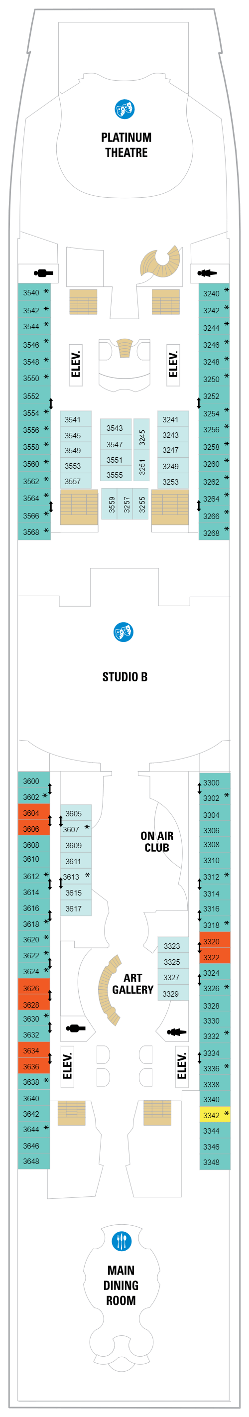 Deck plan for Deck 03