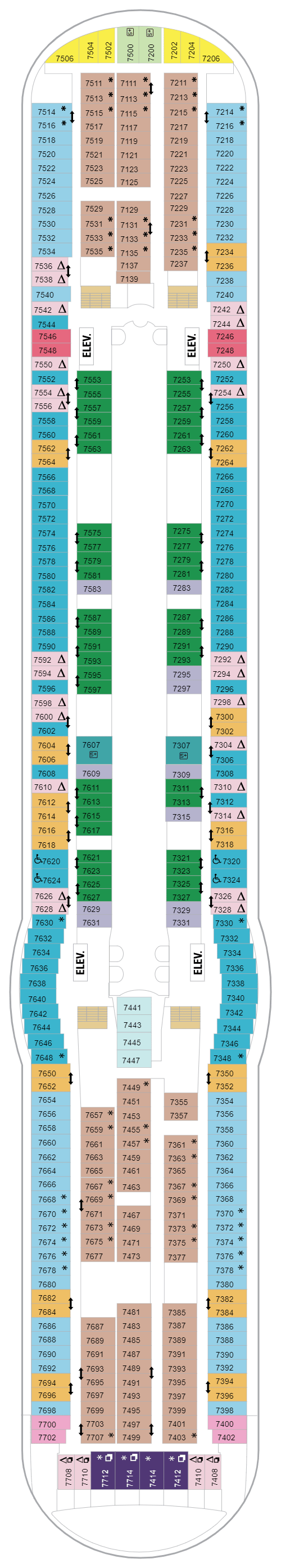 Deck plan for Deck 07