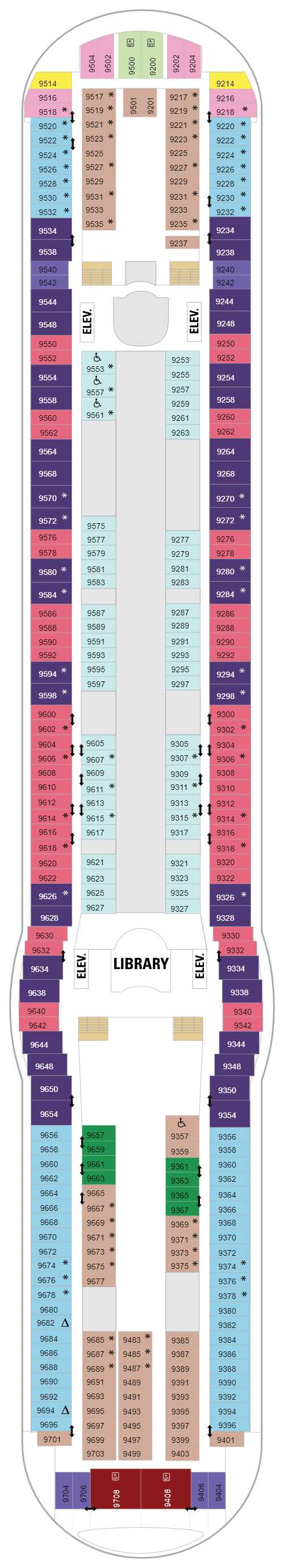 Deck plan for Deck 09