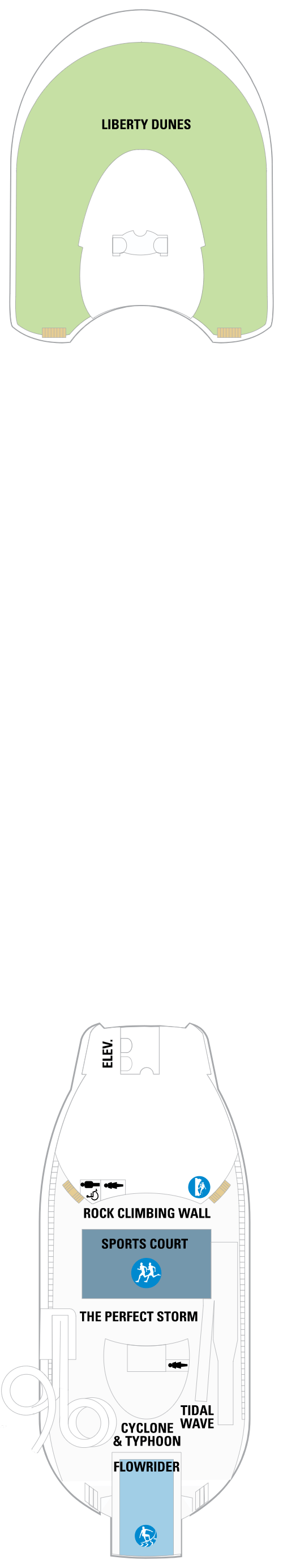 Deck plan for Deck 13
