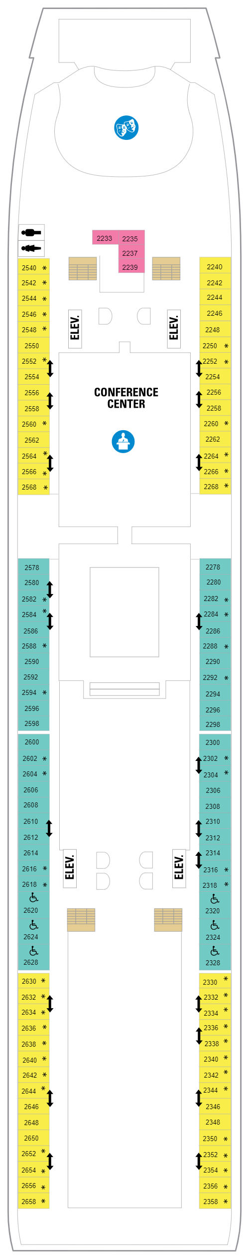 Deck plan for Deck 02