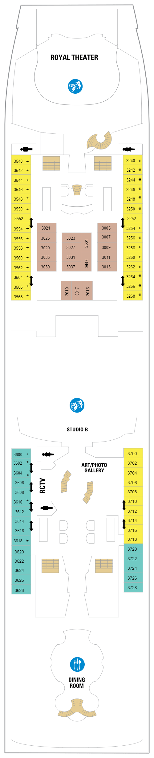 Deck plan for Deck 03