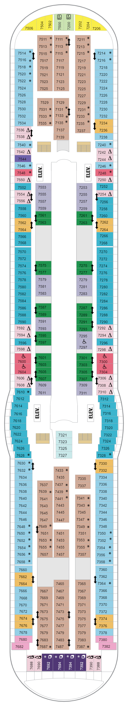 Deck plan for Deck 07