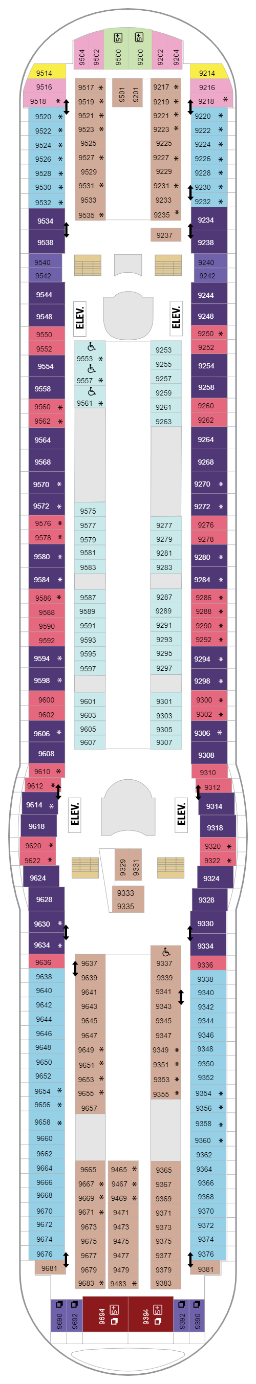 Deck plan for Deck 09