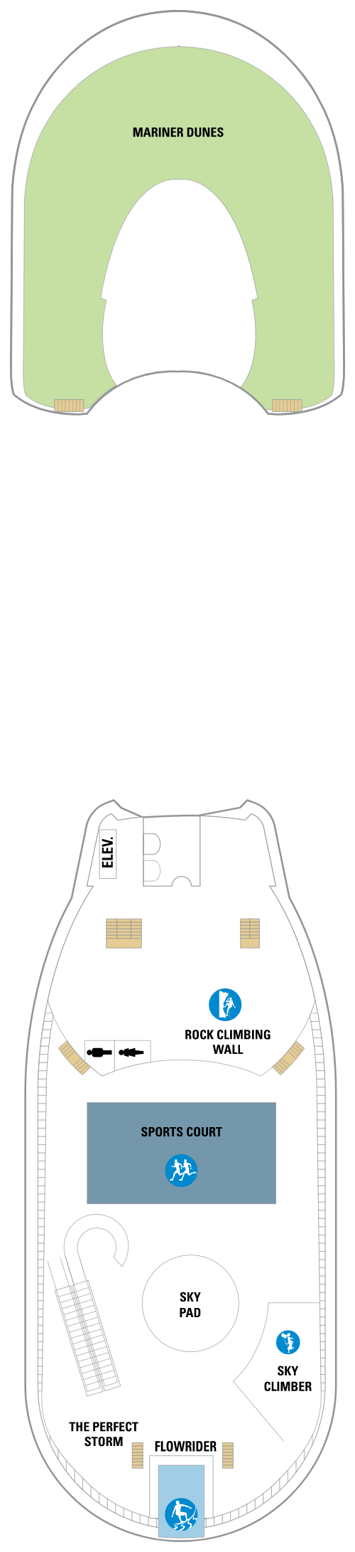Deck plan for Deck 13