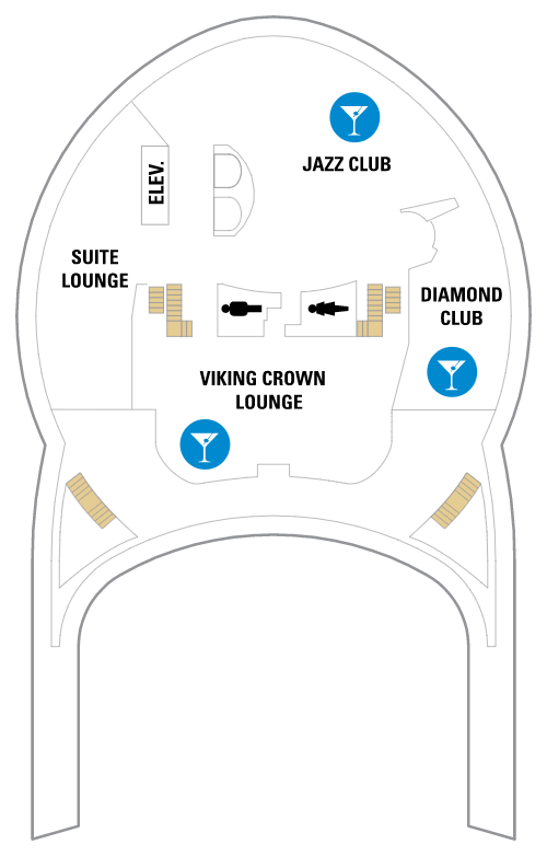 Deck plan for Deck 14