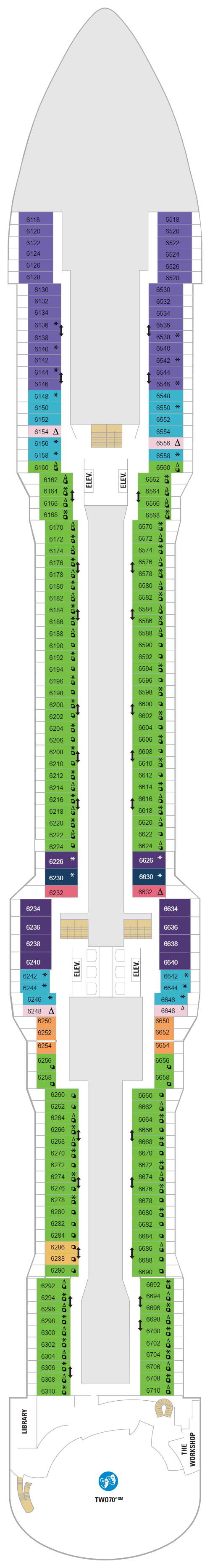 Deck plan for Deck 06