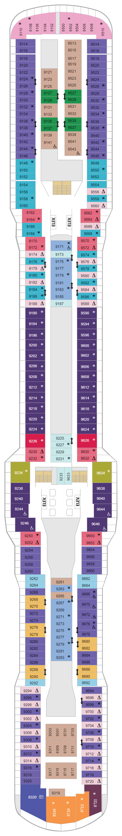Deck plan for Deck 09
