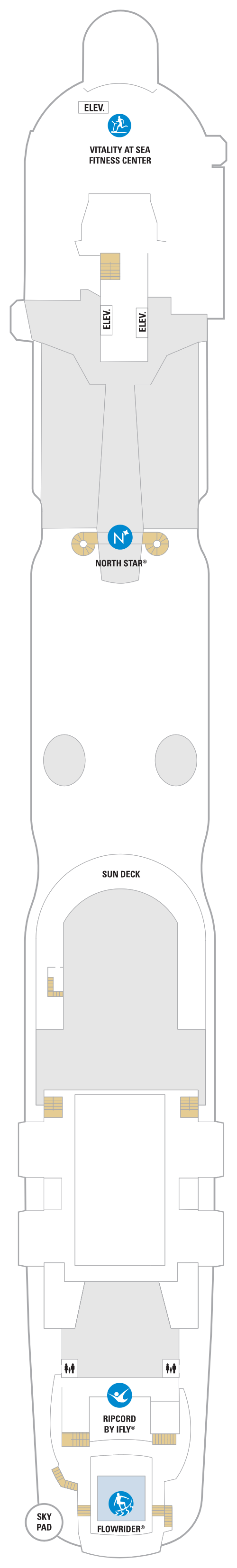 Deck plan for Deck 16