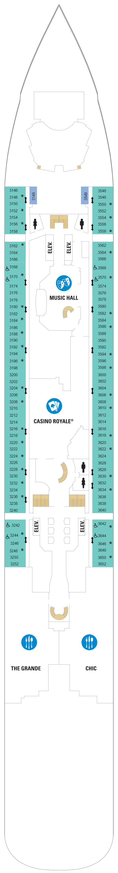 Deck plan for Deck 03