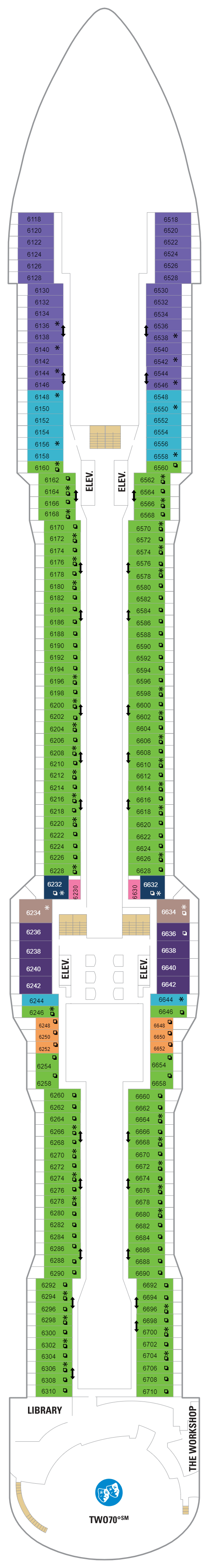 Deck plan for Deck 06