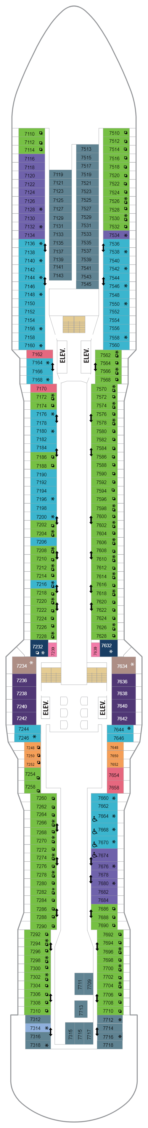 Deck plan for Deck 07