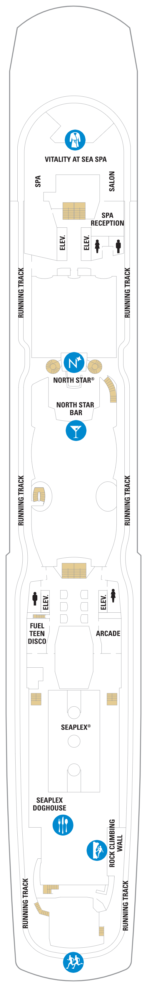 Deck plan for Deck 15