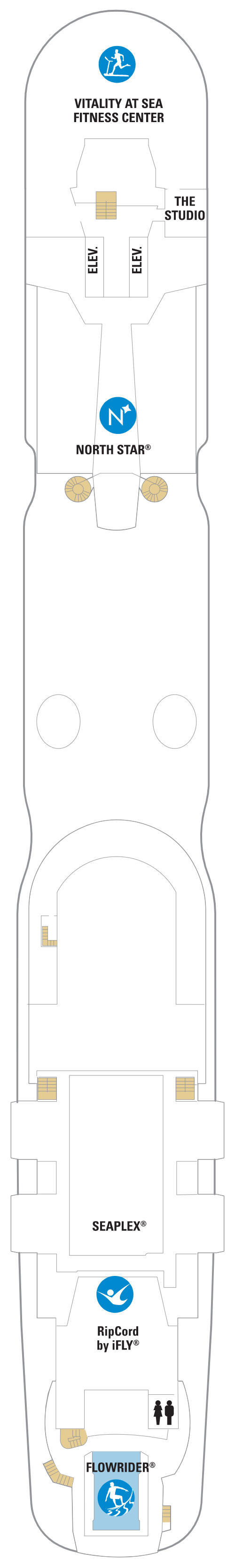 Deck plan for Deck 16