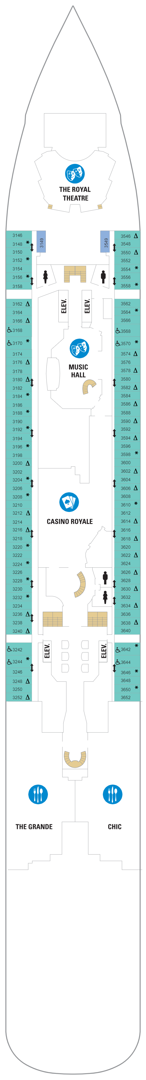 Deck plan for Deck 03