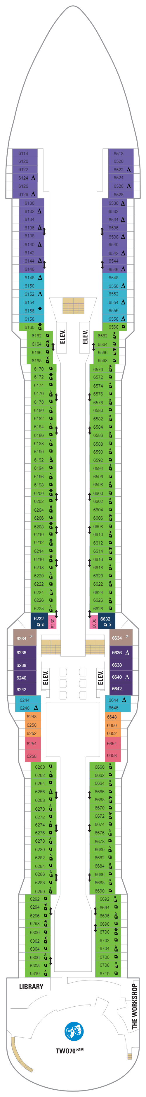 Deck plan for Deck 06