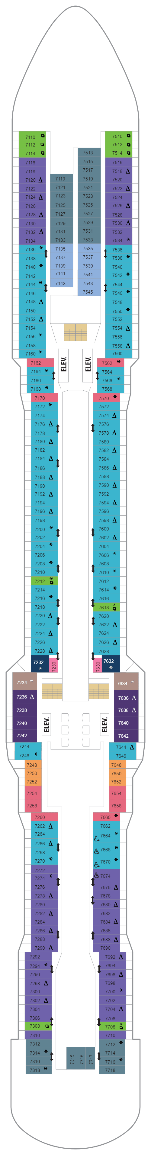 Deck plan for Deck 07