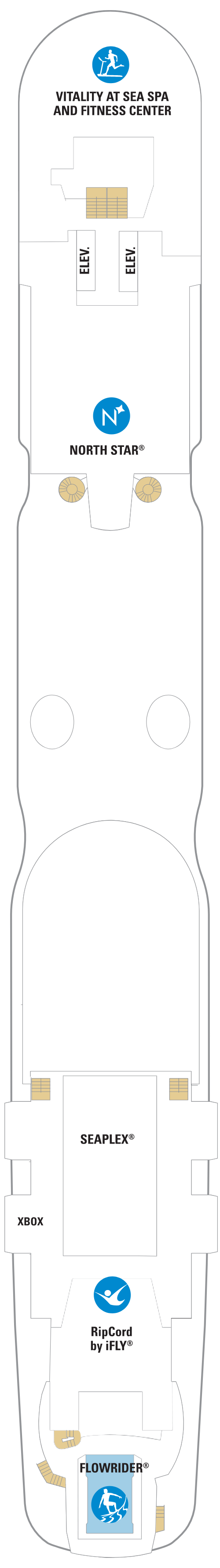 Deck plan for Deck 16