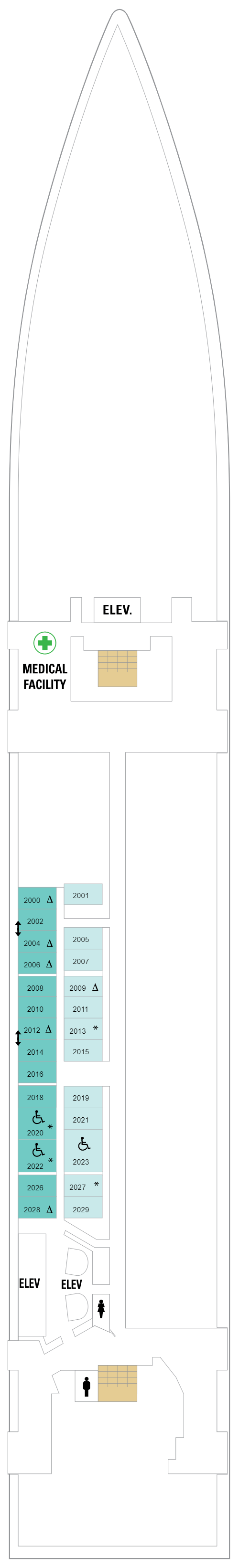 Deck plan for Deck 02