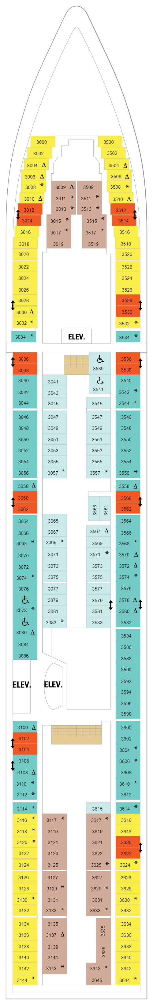 Deck plan for Deck 03