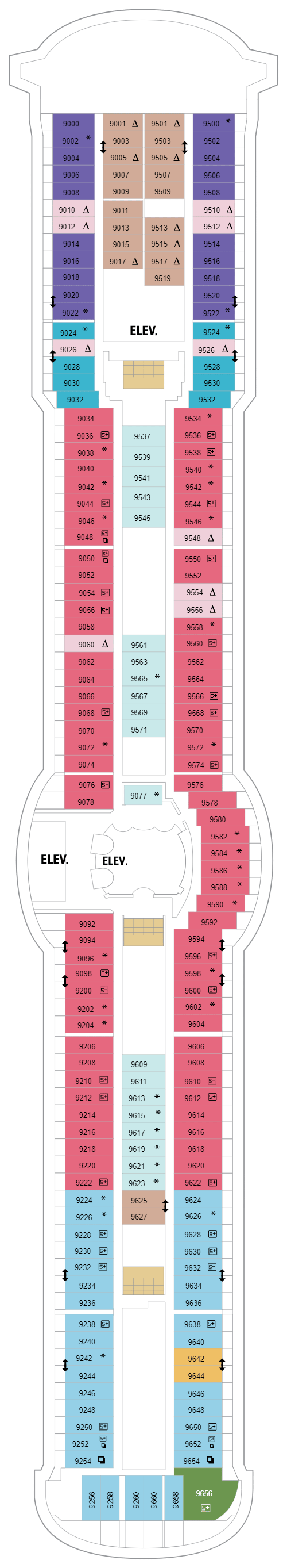 Deck plan for Deck 09