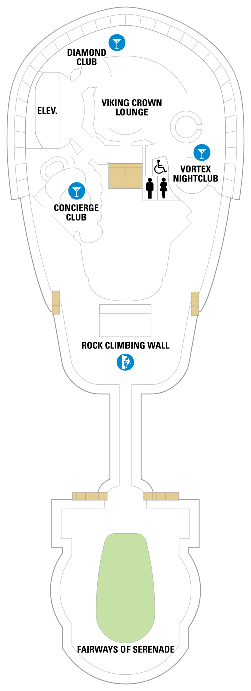 Deck plan for Deck 13