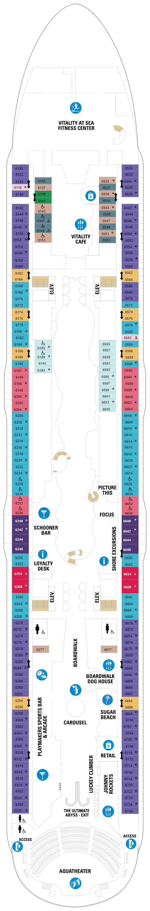 Deck plan for Deck 06