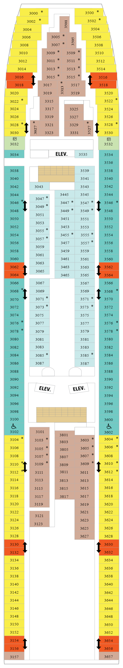 Deck plan for Deck 03
