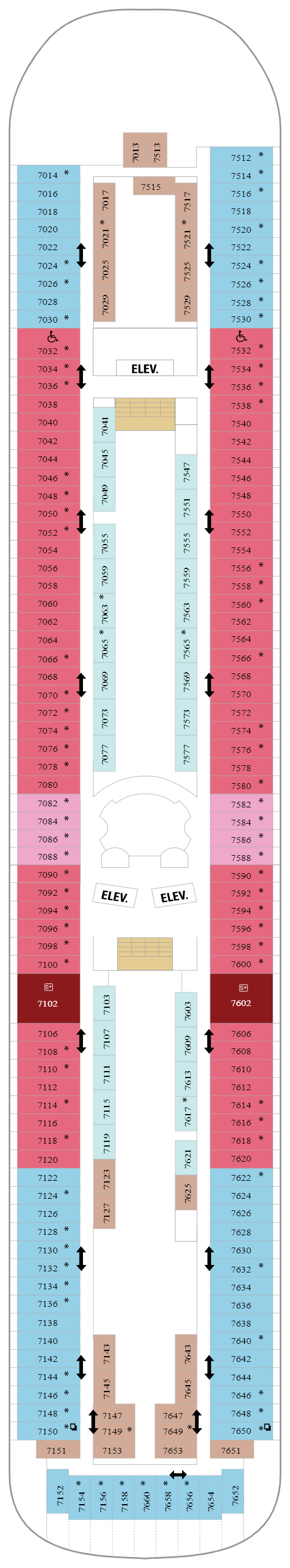 Deck plan for Deck 07