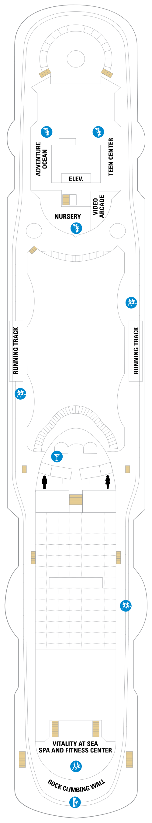 Deck plan for Deck 10