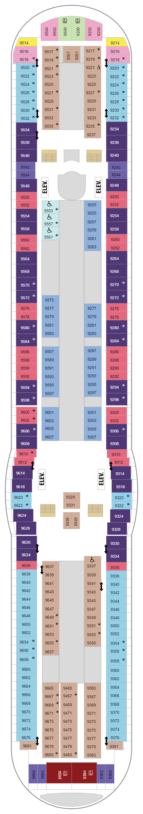 Deck plan for Deck 09