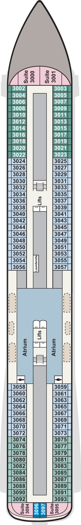 Deck plan for Deck 3