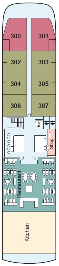 Deck plan for Upper Deck