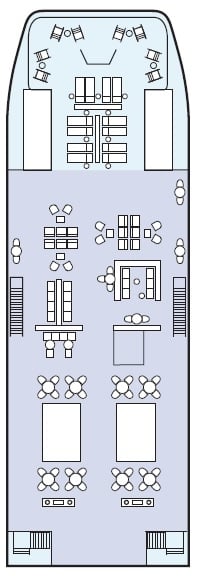 Deck plan for Sun Deck