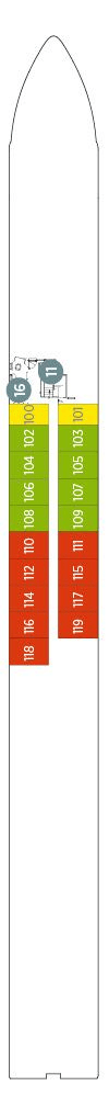 Deck plan for Riviera Deck