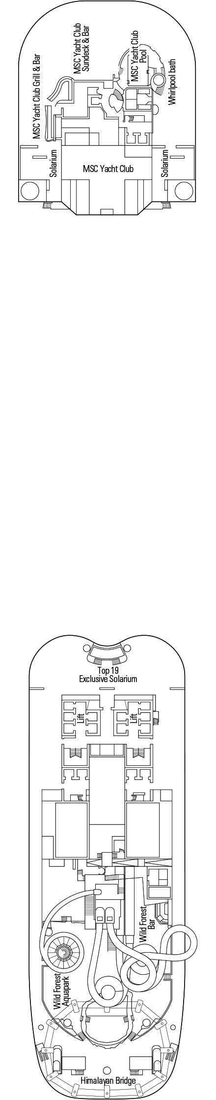 Deck plan for Deck 19