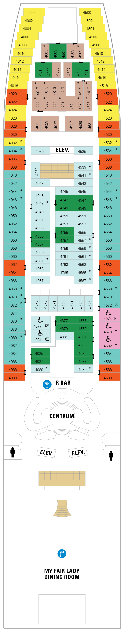 Deck plan for Deck 04