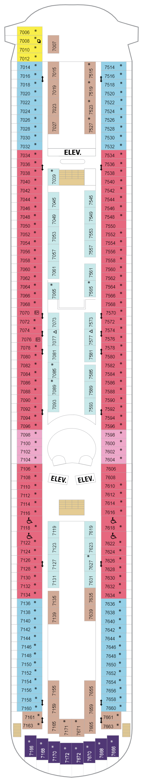 Deck plan for Deck 07