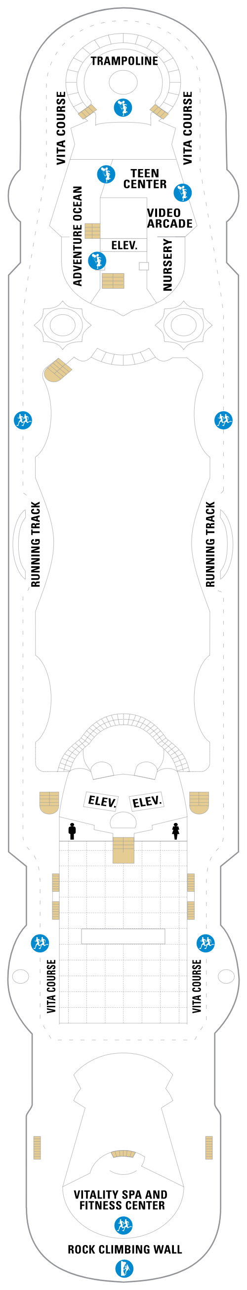 Deck plan for Deck 10