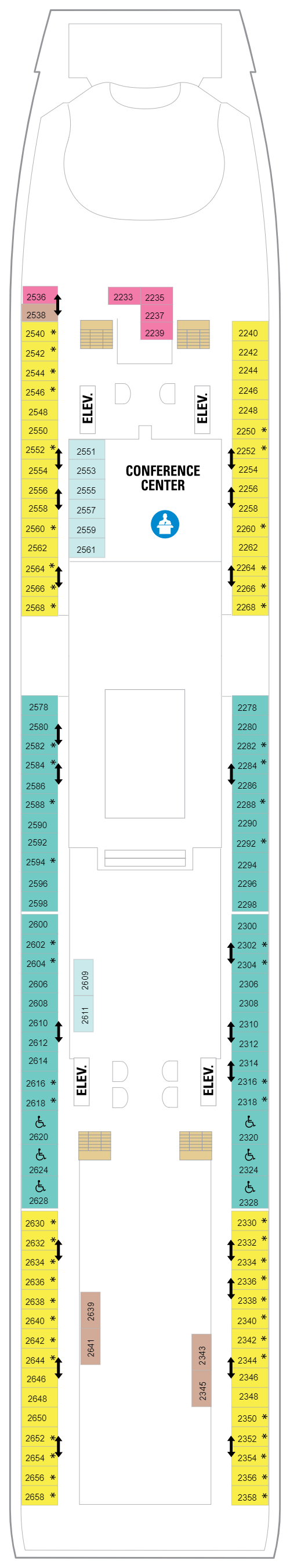 Deck plan for Deck 02