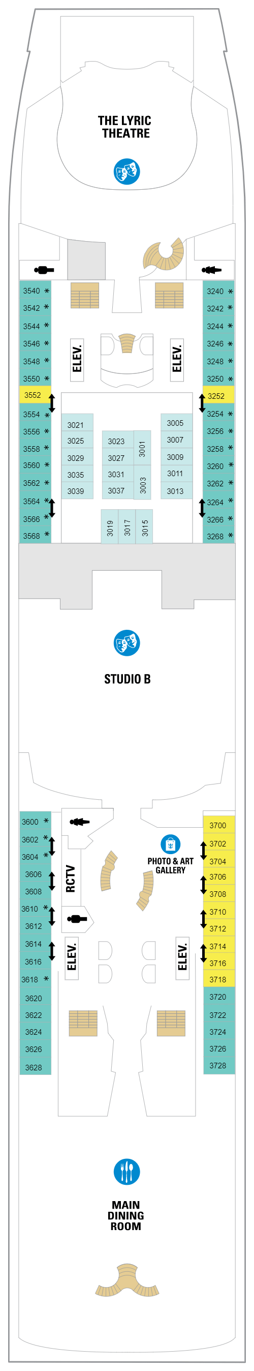 Deck plan for Deck 03