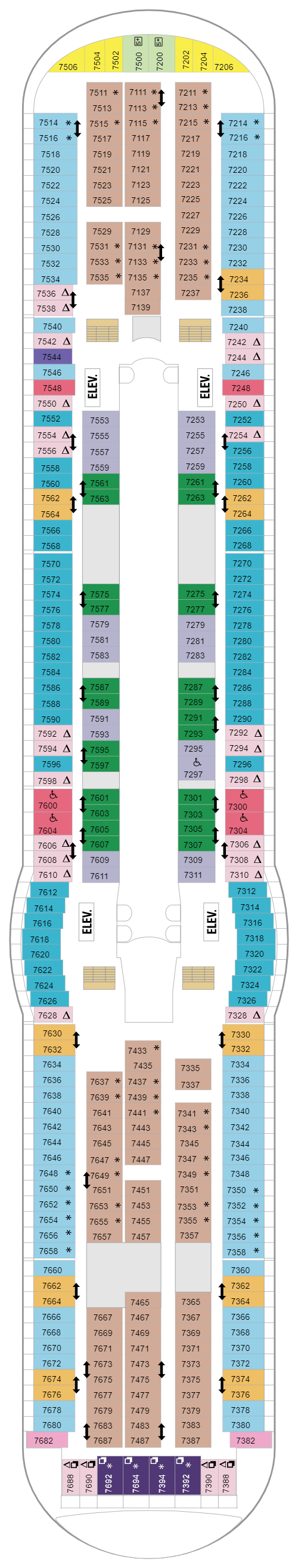 Deck plan for Deck 07
