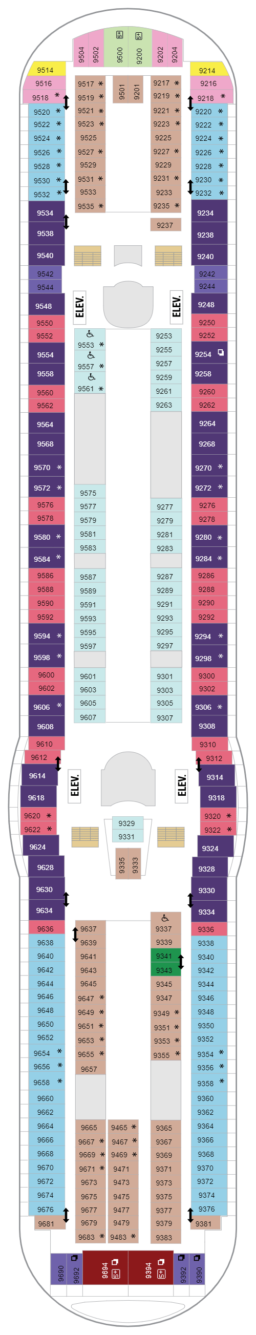 Deck plan for Deck 09