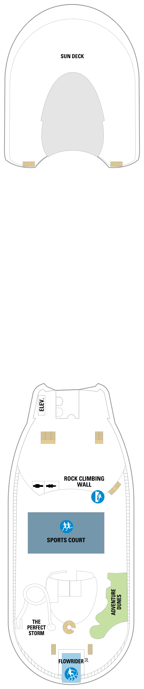 Deck plan for Deck 13