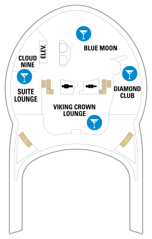 Deck plan for Deck 14